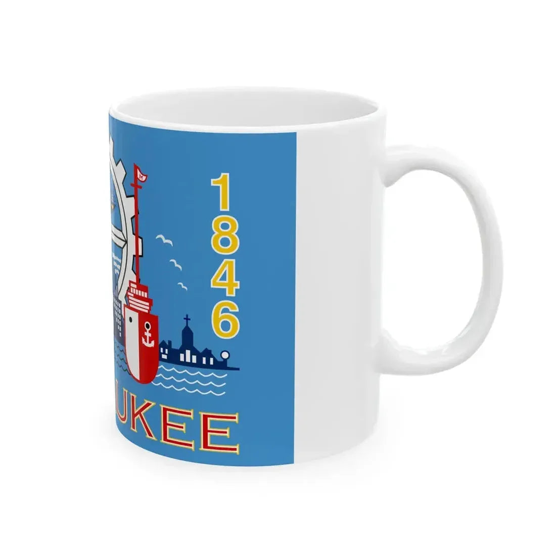 Flag of Milwaukee Wisconsin (United States) White Coffee Mug - Go Mug Yourself