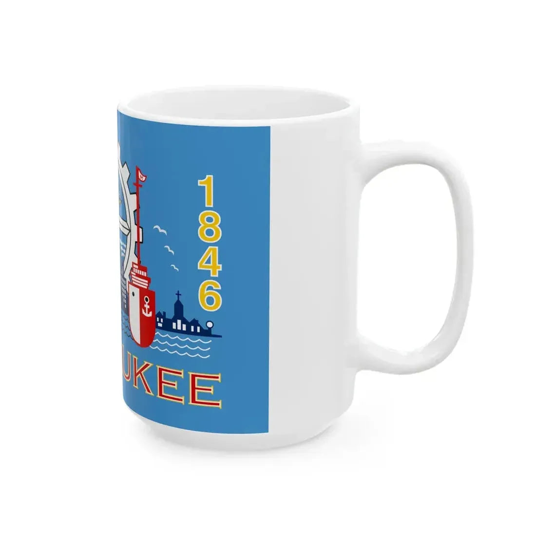 Flag of Milwaukee Wisconsin (United States) White Coffee Mug - Go Mug Yourself