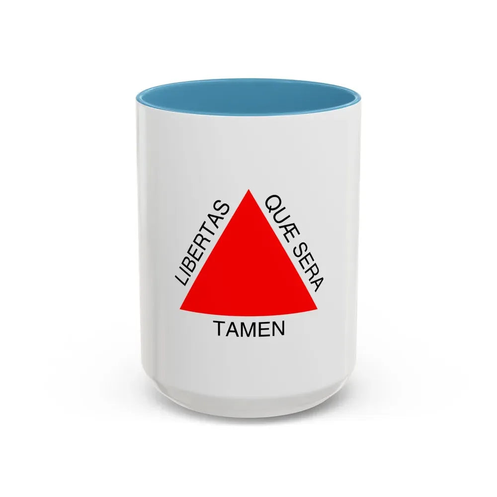 Flag of Minas Gerais Brazil - Accent Coffee Mug 15oz Light Blue - Go Mug Yourself