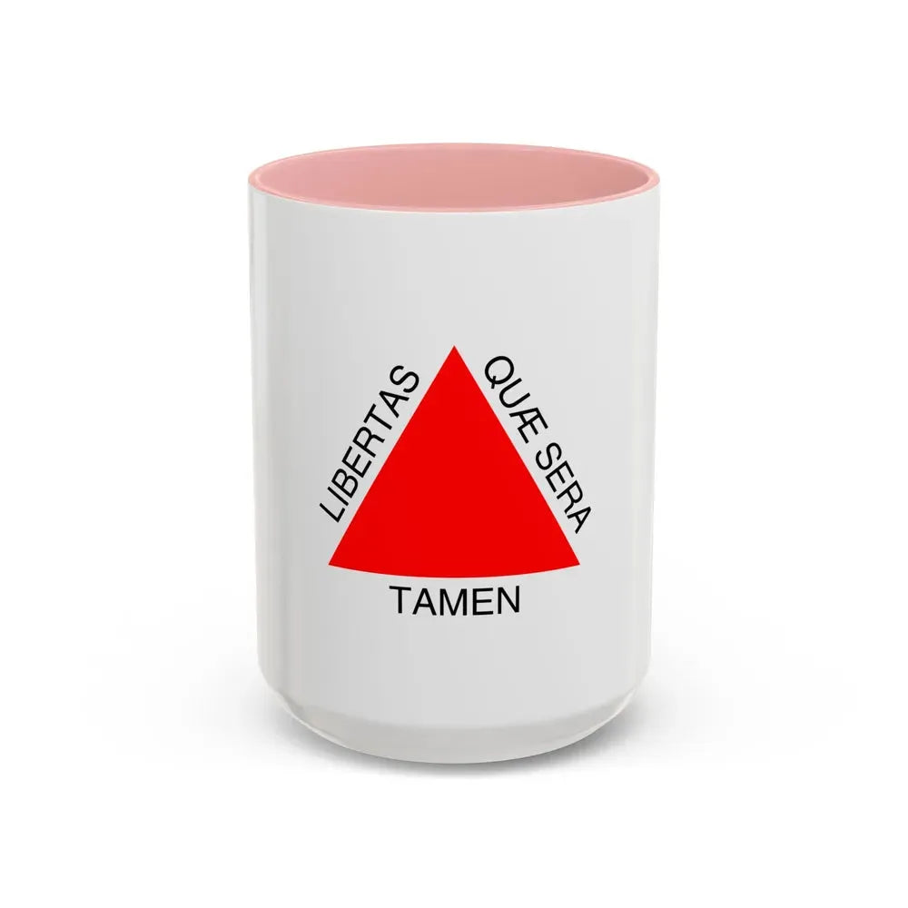 Flag of Minas Gerais Brazil - Accent Coffee Mug 15oz Pink - Go Mug Yourself