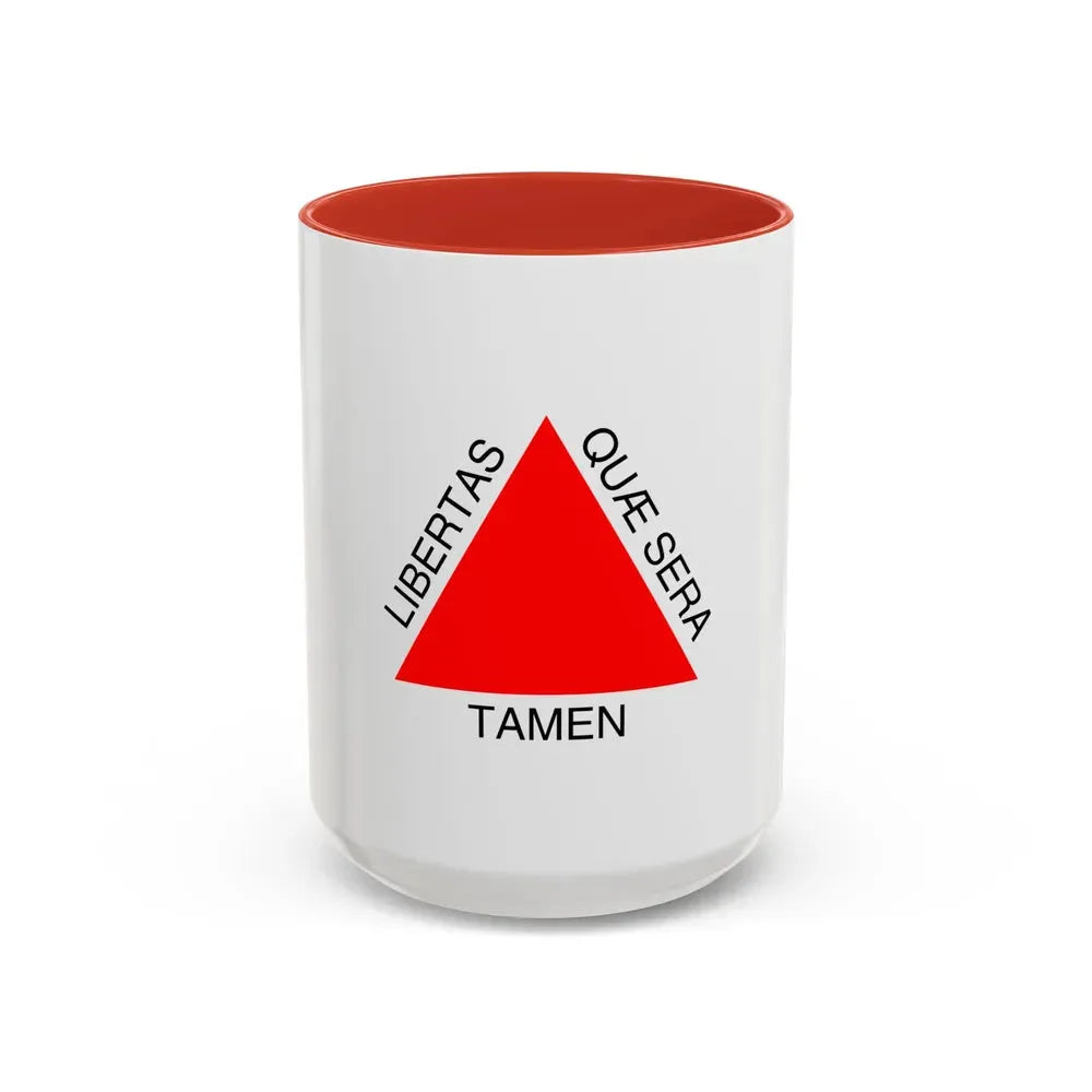 Flag of Minas Gerais Brazil - Accent Coffee Mug 15oz Red - Go Mug Yourself