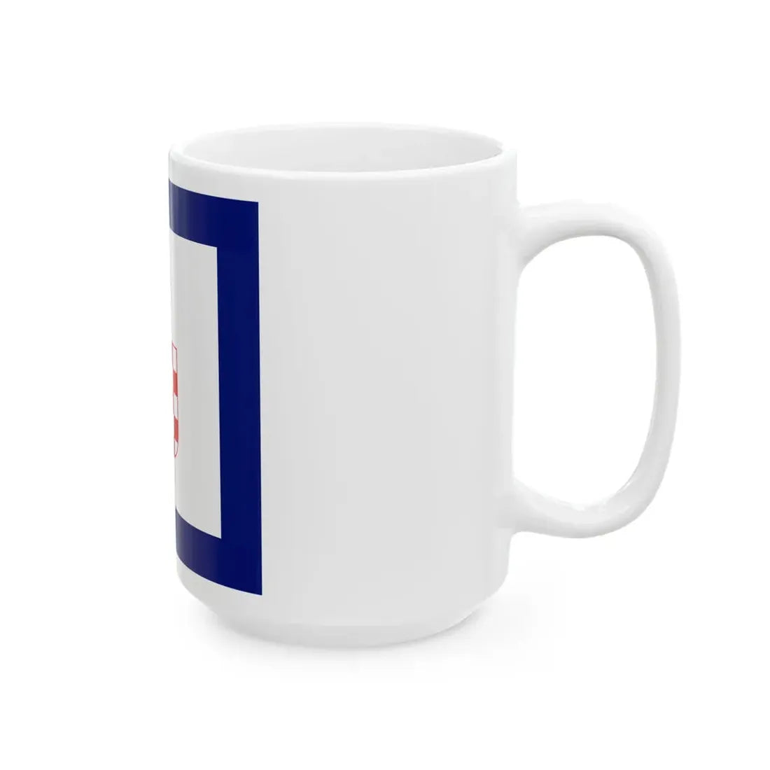 Flag of Minister in Independent State of Croatia (Croatia) White Coffee Mug - Go Mug Yourself