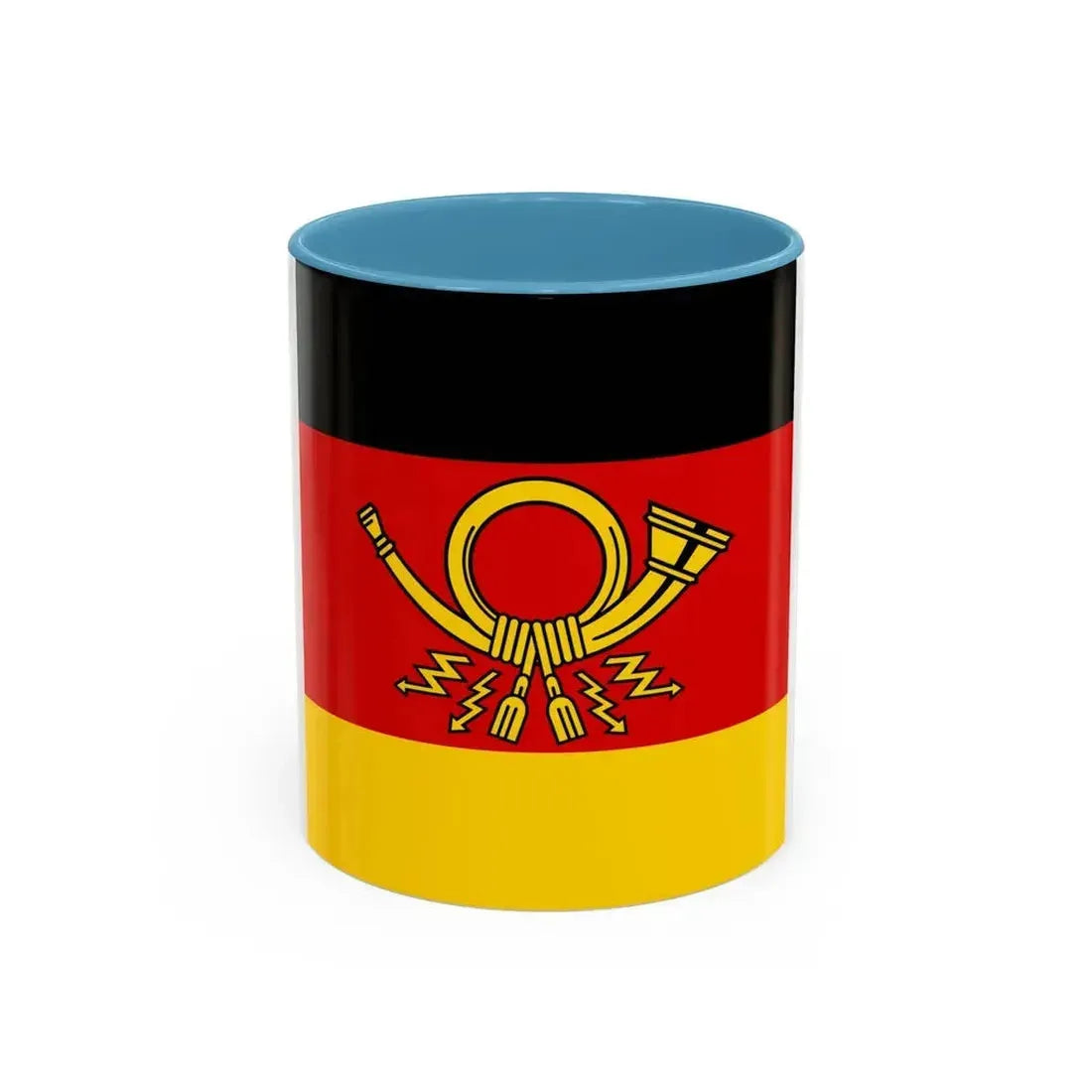 Flag of Minister of Deutsche Bundespost Germany - Accent Coffee Mug 11oz Light Blue - Go Mug Yourself