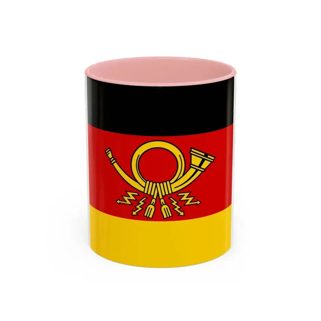 Flag of Minister of Deutsche Bundespost Germany - Accent Coffee Mug 11oz Pink - Go Mug Yourself