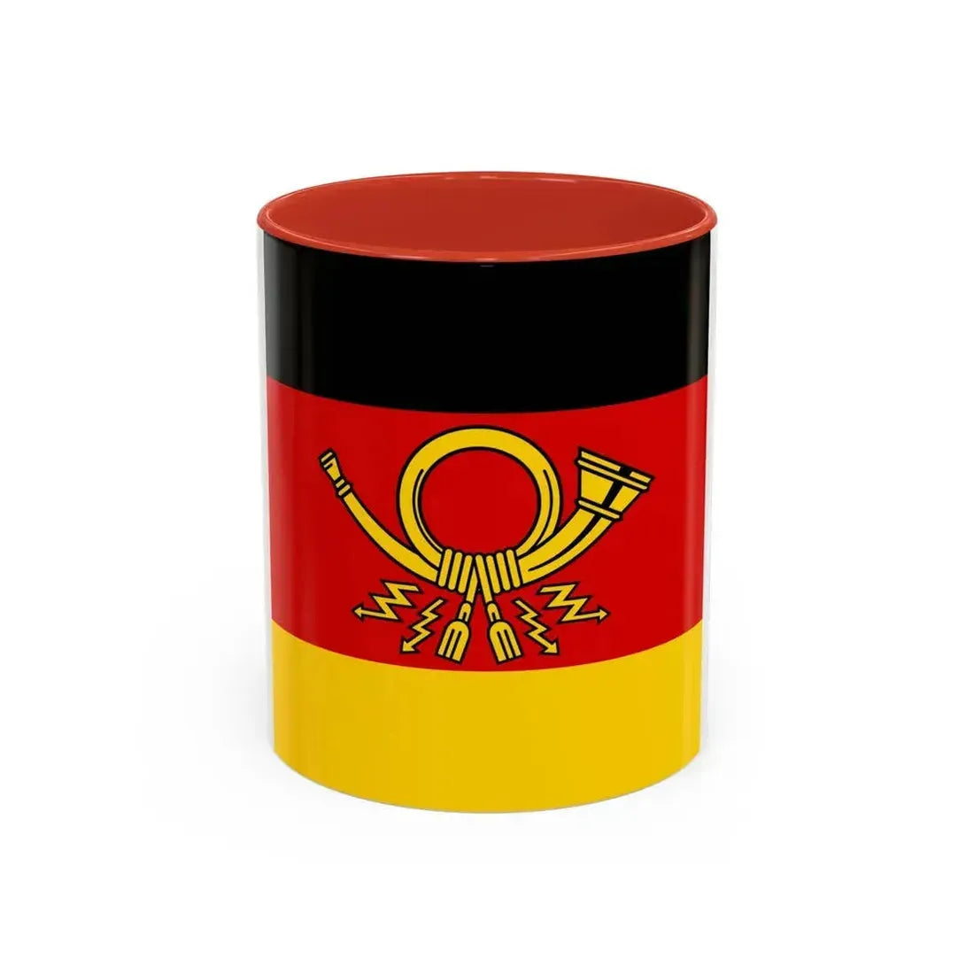 Flag of Minister of Deutsche Bundespost Germany - Accent Coffee Mug 11oz Red - Go Mug Yourself
