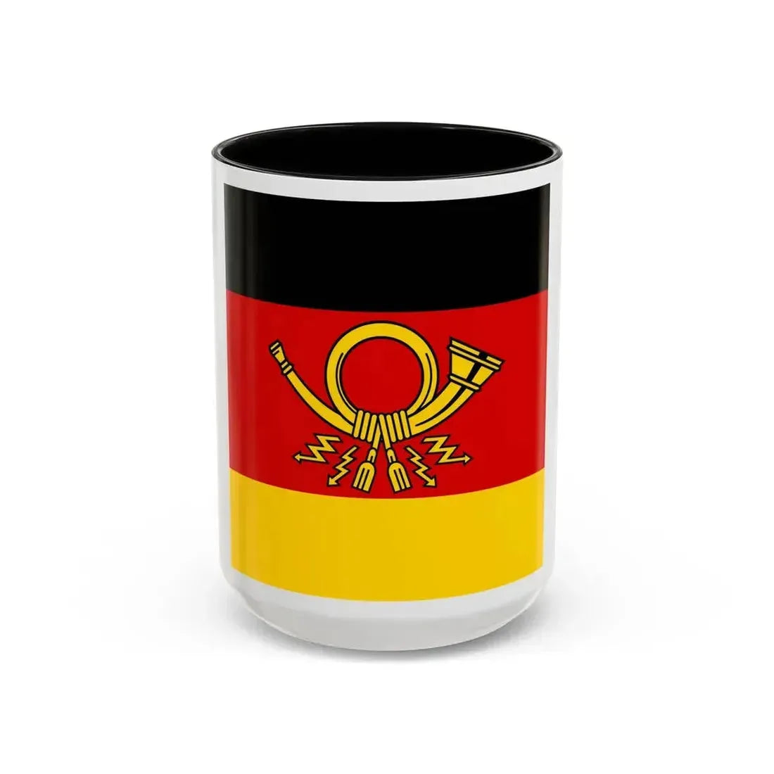 Flag of Minister of Deutsche Bundespost Germany - Accent Coffee Mug 15oz Black - Go Mug Yourself