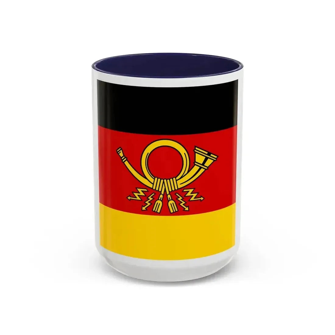 Flag of Minister of Deutsche Bundespost Germany - Accent Coffee Mug 15oz Navy - Go Mug Yourself