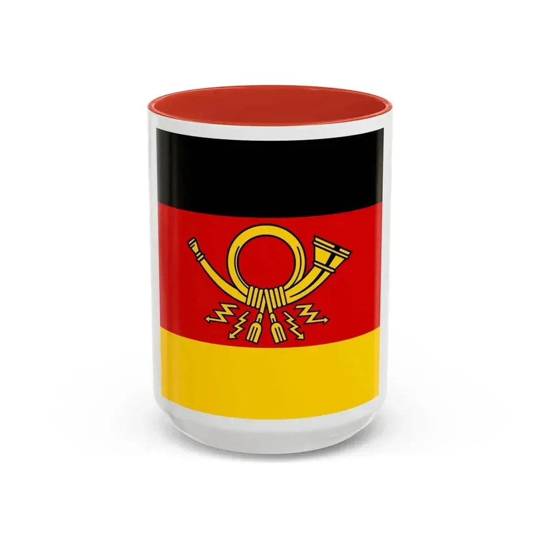 Flag of Minister of Deutsche Bundespost Germany - Accent Coffee Mug 15oz Red - Go Mug Yourself