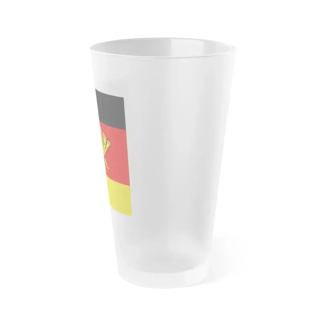 Flag of Minister of Deutsche Bundespost Germany - Frosted Pint Glass 16oz - Go Mug Yourself