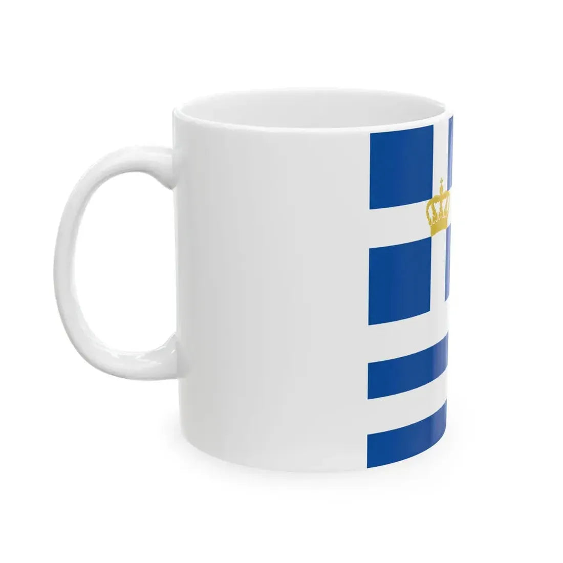 Flag of Minister of Navy of Greece 1914-1924 (Greece) White Coffee Mug - Go Mug Yourself