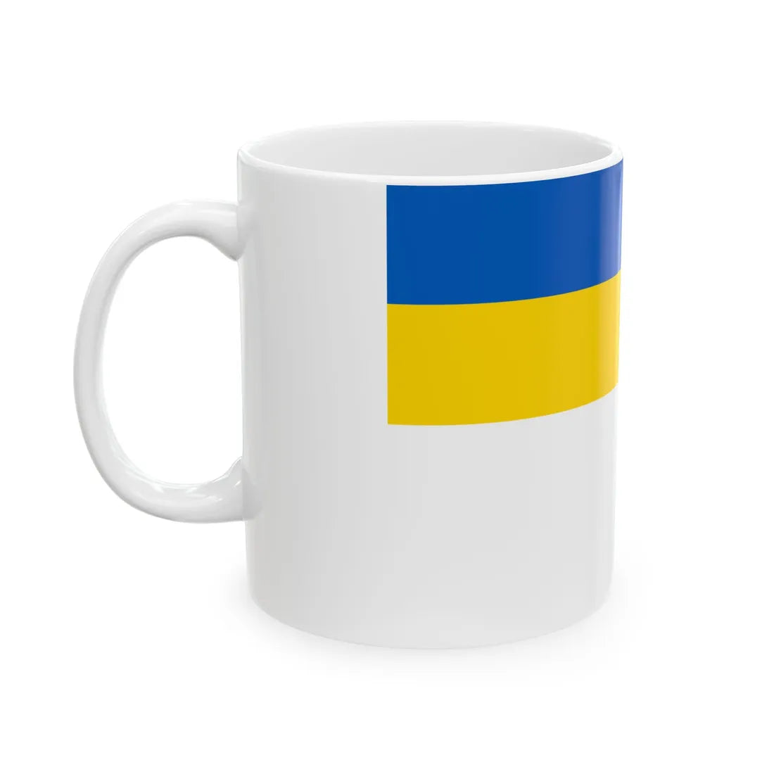 Flag of Ministry of Healthcare of Ukraine (Ukraine) White Coffee Mug - Go Mug Yourself