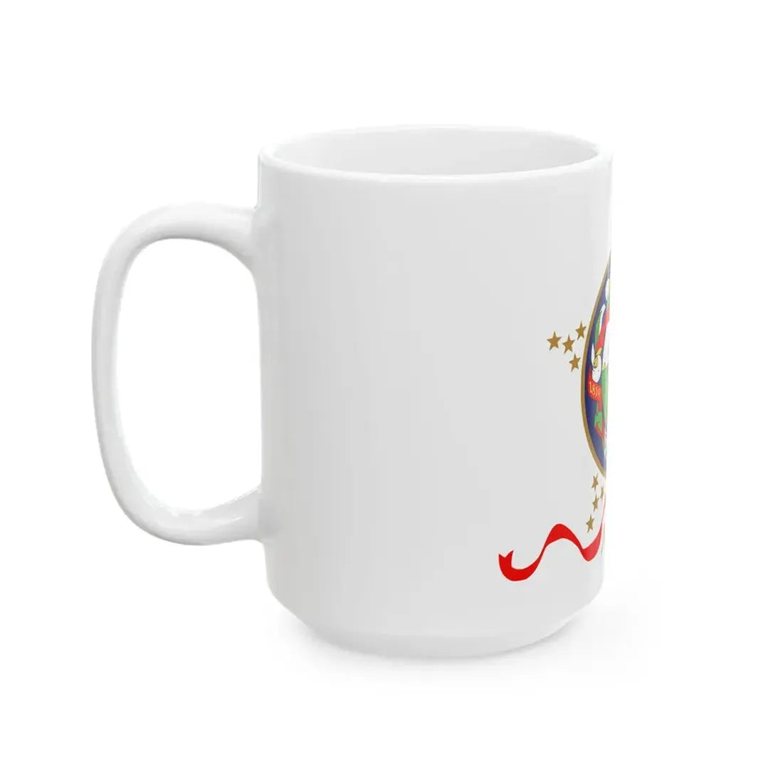 Flag of Minnesota 1893-1957 obverse 3.5 ratio (United States) White Coffee Mug - Go Mug Yourself