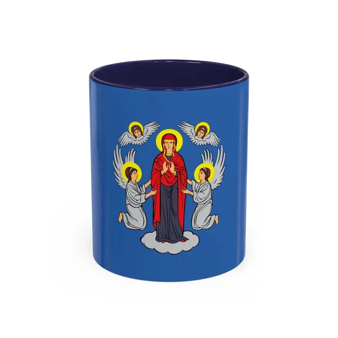 Flag of Minsk Miensk Russia - Accent Coffee Mug 11oz Navy - Go Mug Yourself