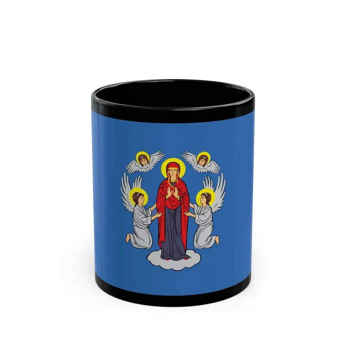 Flag of Minsk Miensk Russia - Black Coffee Mug 11oz - Go Mug Yourself