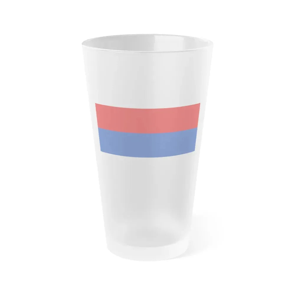 Flag of Misiones Province Argentina - Frosted Pint Glass 16oz 16oz Frosted - Go Mug Yourself