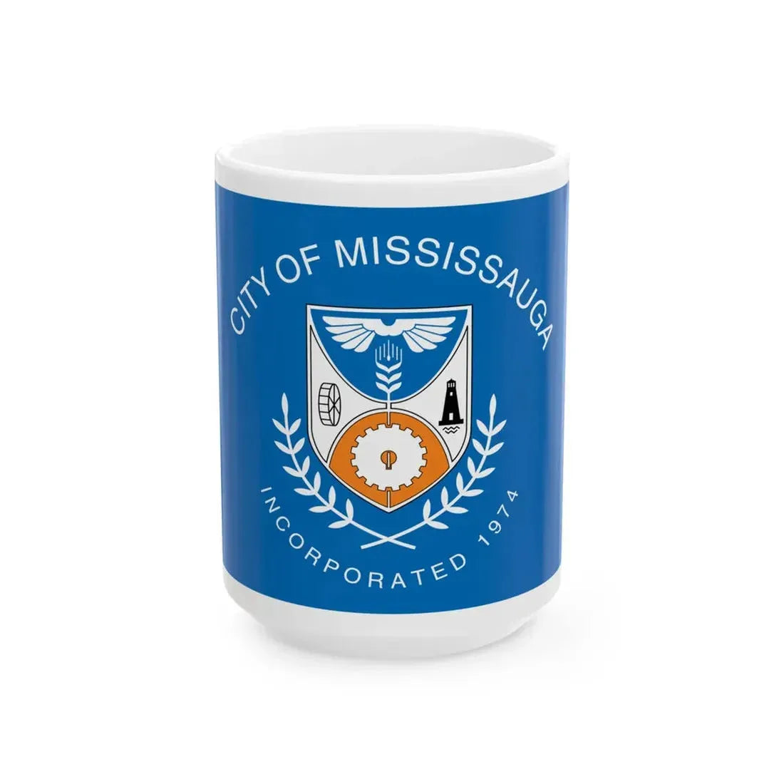 Flag of Mississauga Ontario (Canada) White Coffee Mug 15oz - Go Mug Yourself
