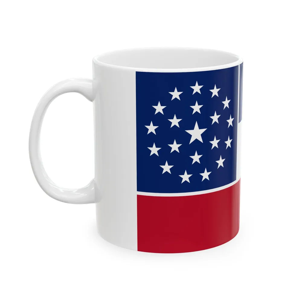 Flag of Mississippi 2001 proposal (United States) White Coffee Mug - Go Mug Yourself