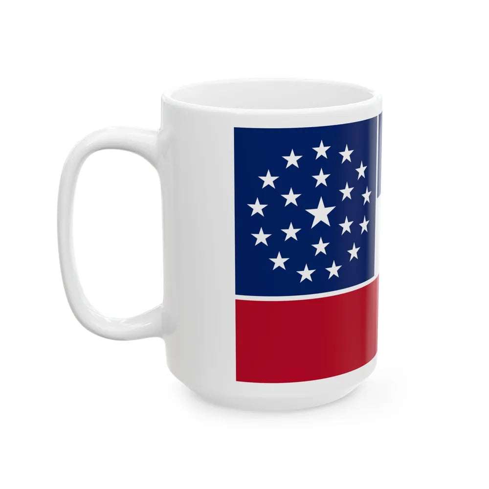 Flag of Mississippi 2001 proposal (United States) White Coffee Mug - Go Mug Yourself