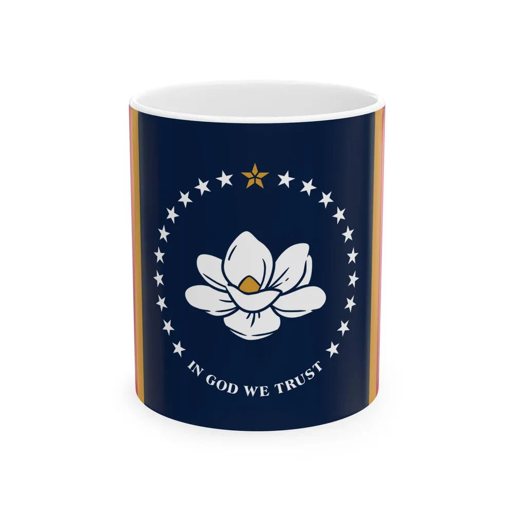 Flag of Mississippi (United States) White Coffee Mug 11oz - Go Mug Yourself