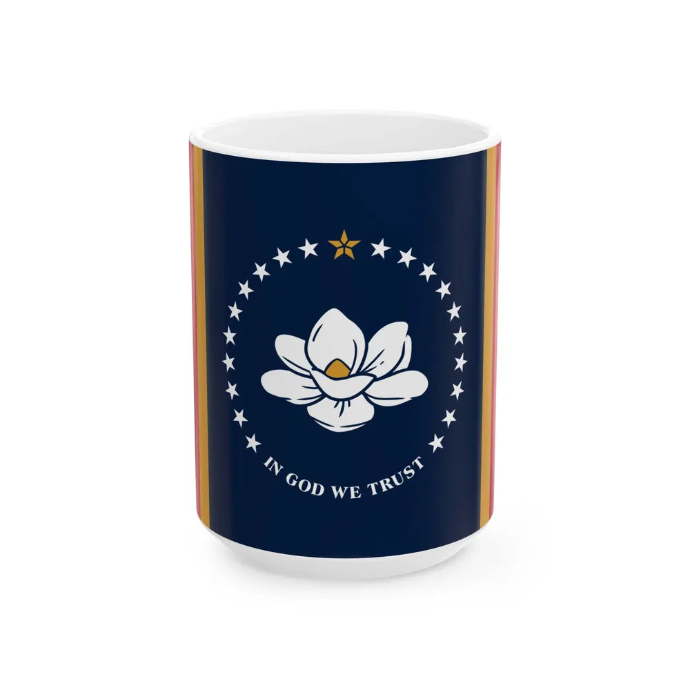 Flag of Mississippi (United States) White Coffee Mug 15oz - Go Mug Yourself