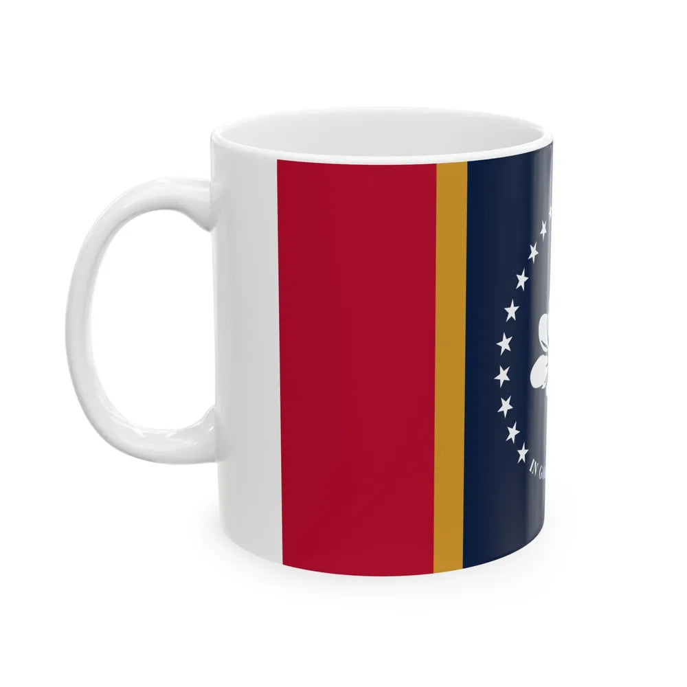 Flag of Mississippi (United States) White Coffee Mug - Go Mug Yourself
