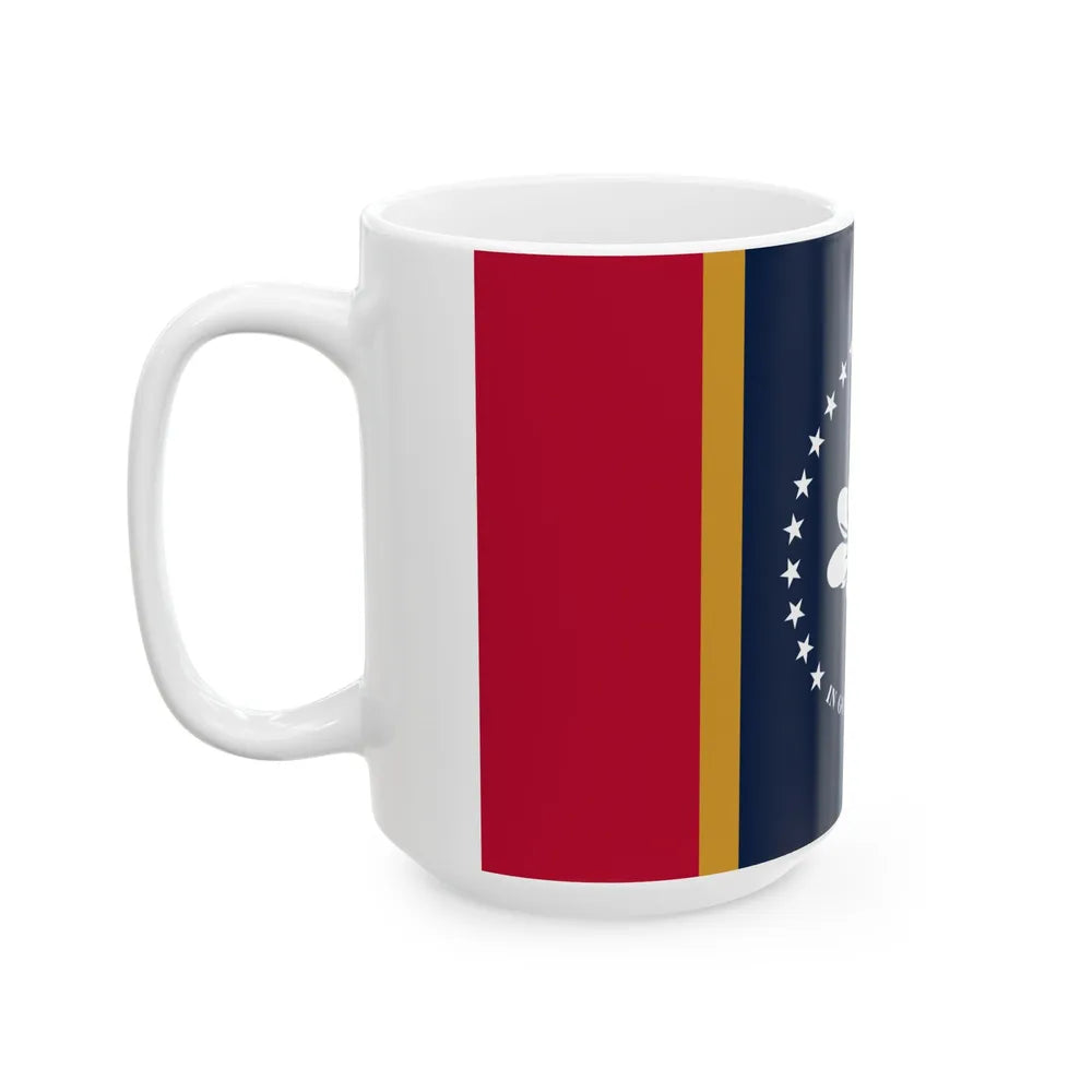 Flag of Mississippi (United States) White Coffee Mug - Go Mug Yourself