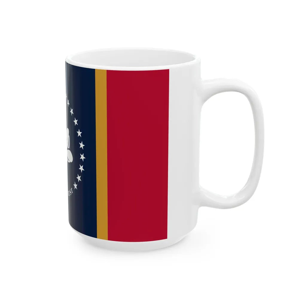 Flag of Mississippi (United States) White Coffee Mug - Go Mug Yourself