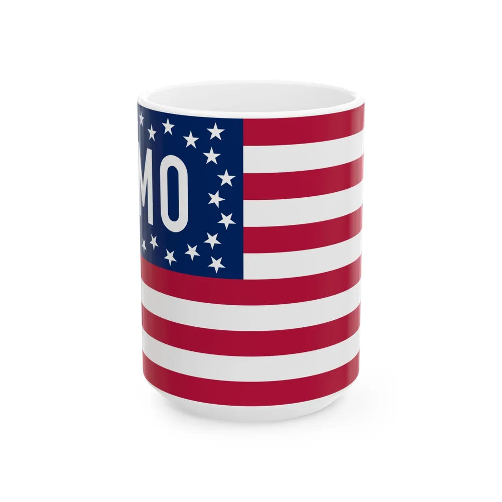 Flag of Missouri 1909 Proposal (United States) White Coffee Mug 15oz - Go Mug Yourself