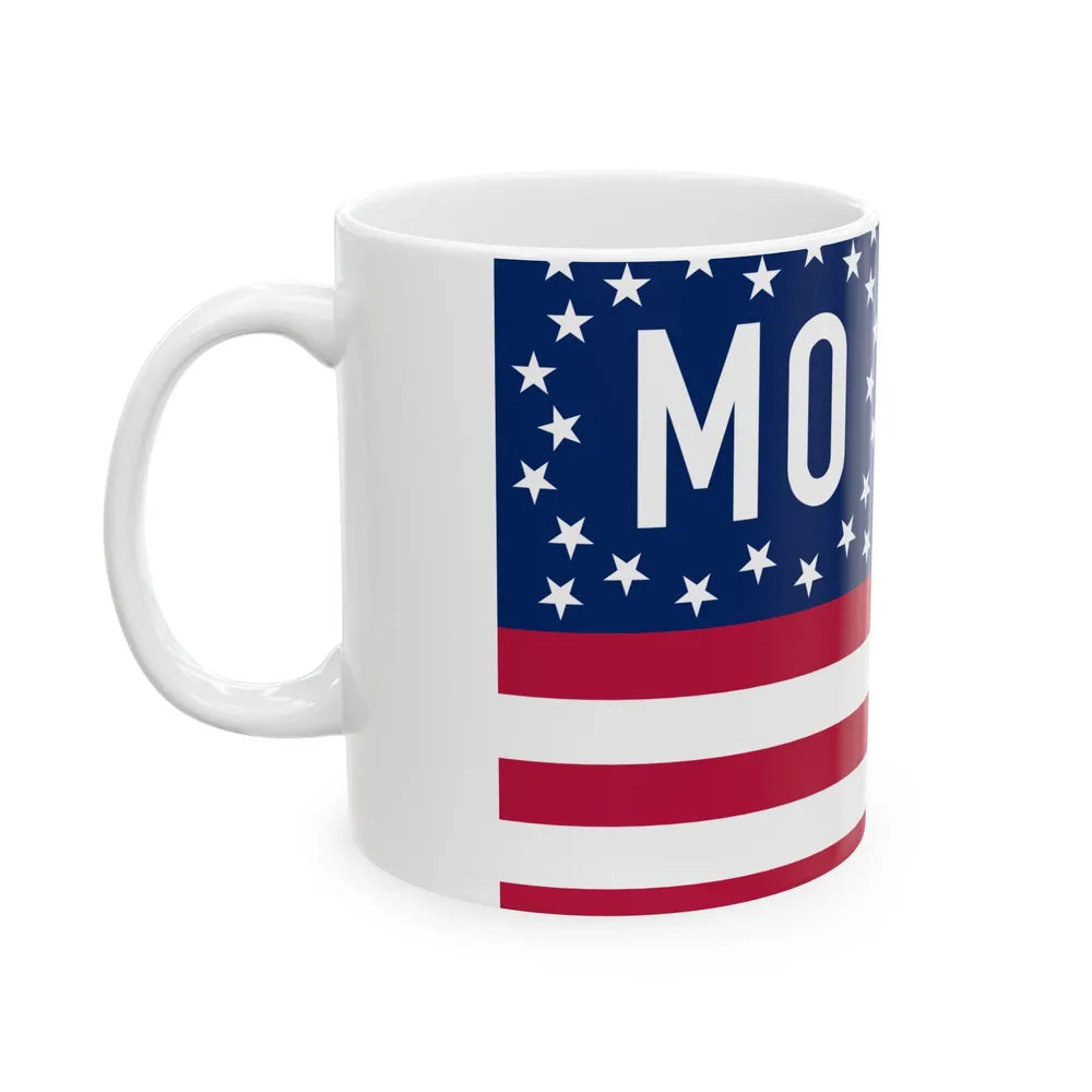 Flag of Missouri 1909 Proposal (United States) White Coffee Mug - Go Mug Yourself