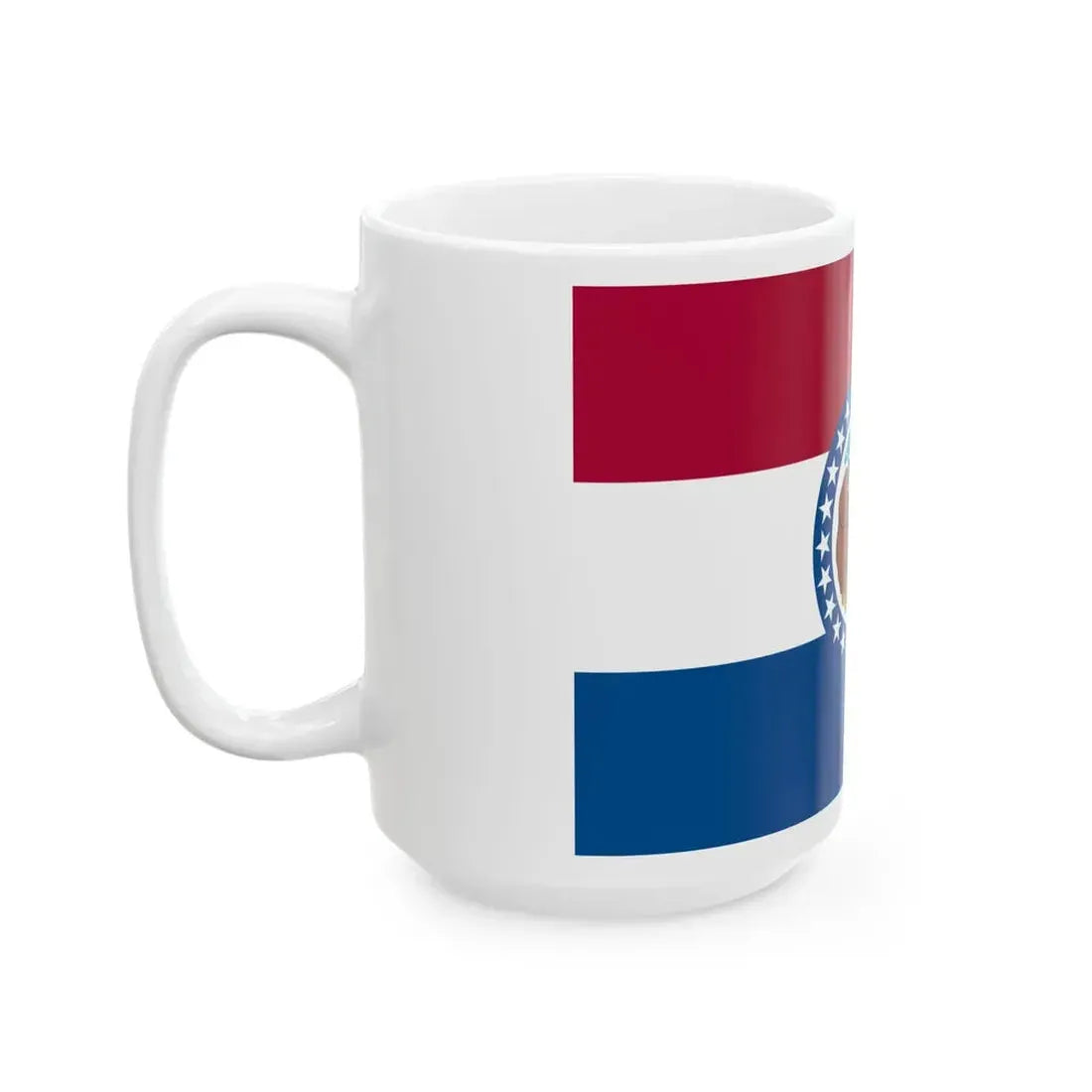 Flag of Missouri 3-2 (United States) White Coffee Mug - Go Mug Yourself