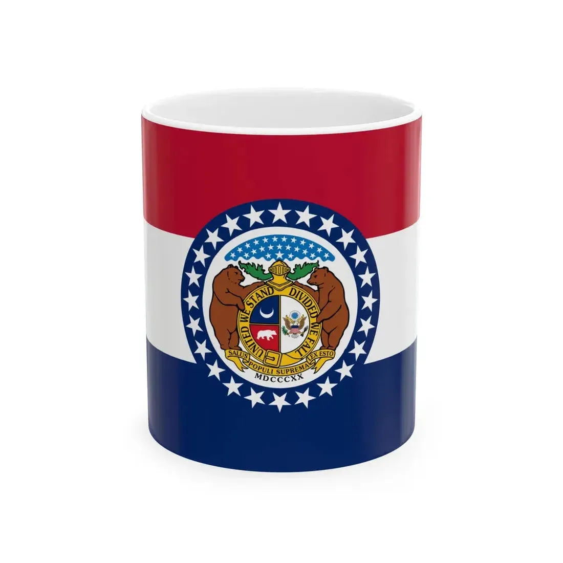 Flag of Missouri (United States) White Coffee Mug 11oz - Go Mug Yourself