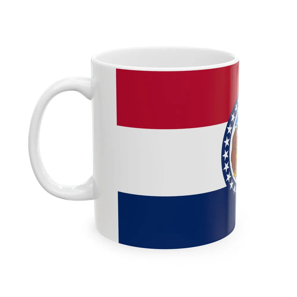Flag of Missouri (United States) White Coffee Mug - Go Mug Yourself