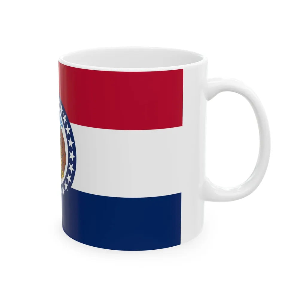 Flag of Missouri (United States) White Coffee Mug - Go Mug Yourself