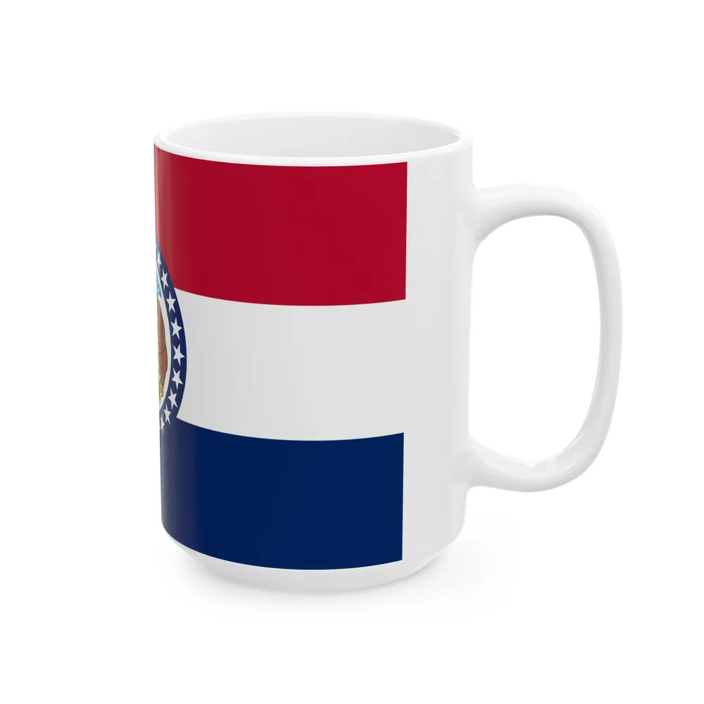 Flag of Missouri (United States) White Coffee Mug - Go Mug Yourself
