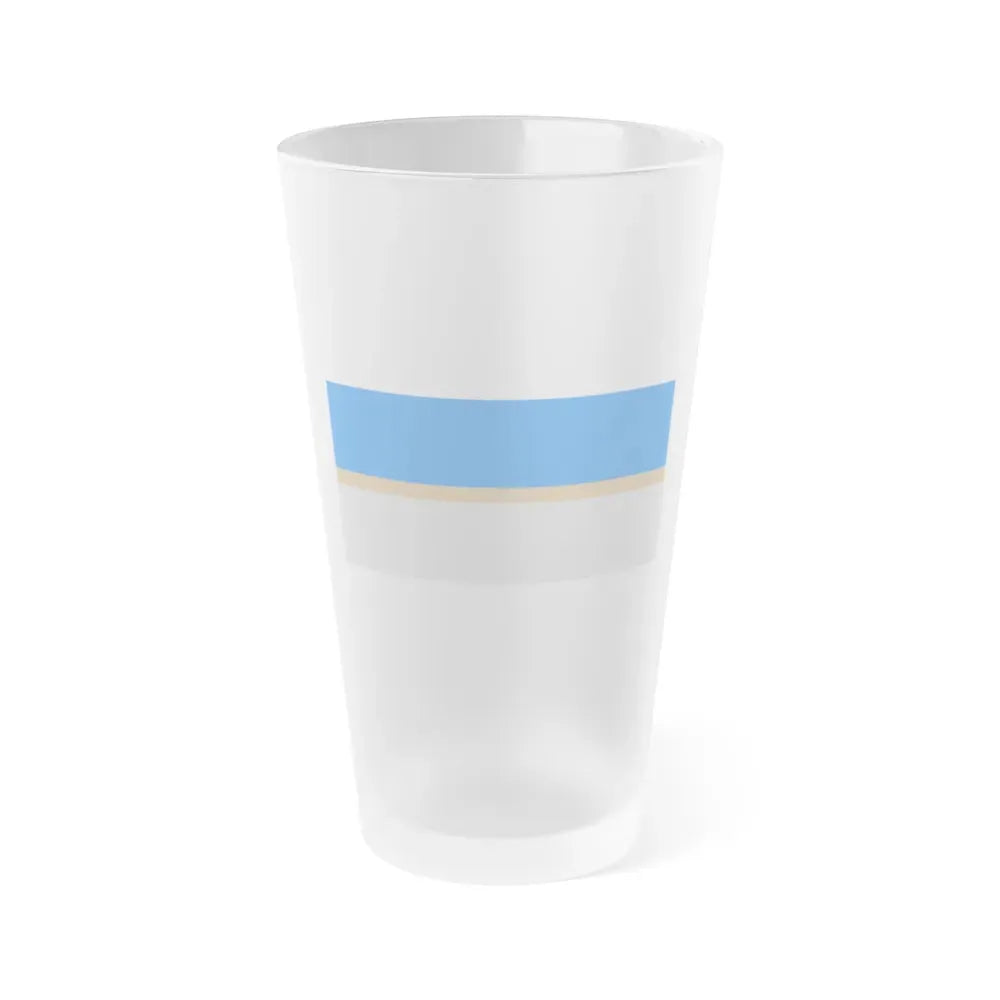 Flag of Mistissini Canada - Frosted Pint Glass 16oz 16oz Frosted - Go Mug Yourself
