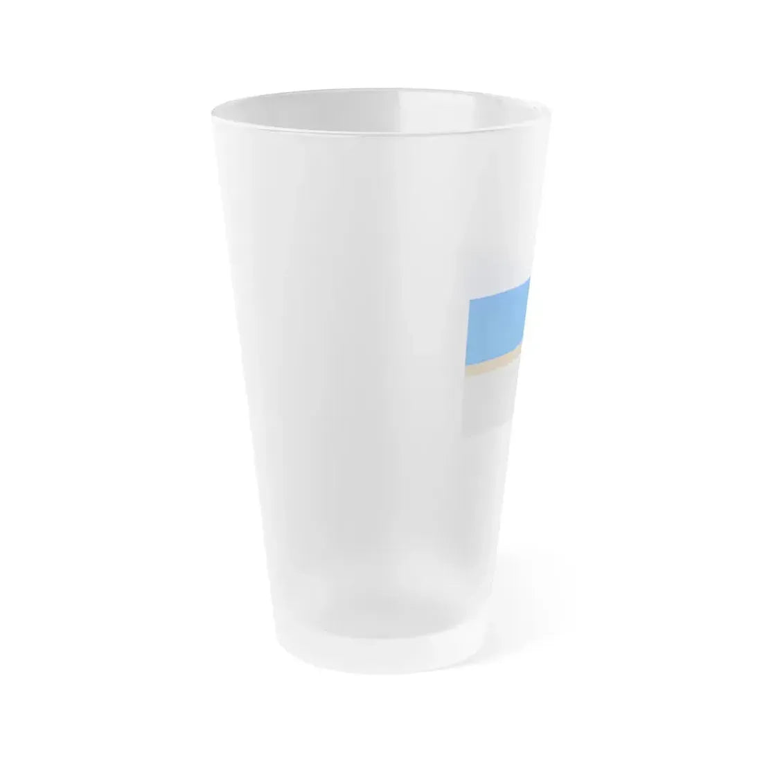 Flag of Mistissini Canada - Frosted Pint Glass 16oz - Go Mug Yourself
