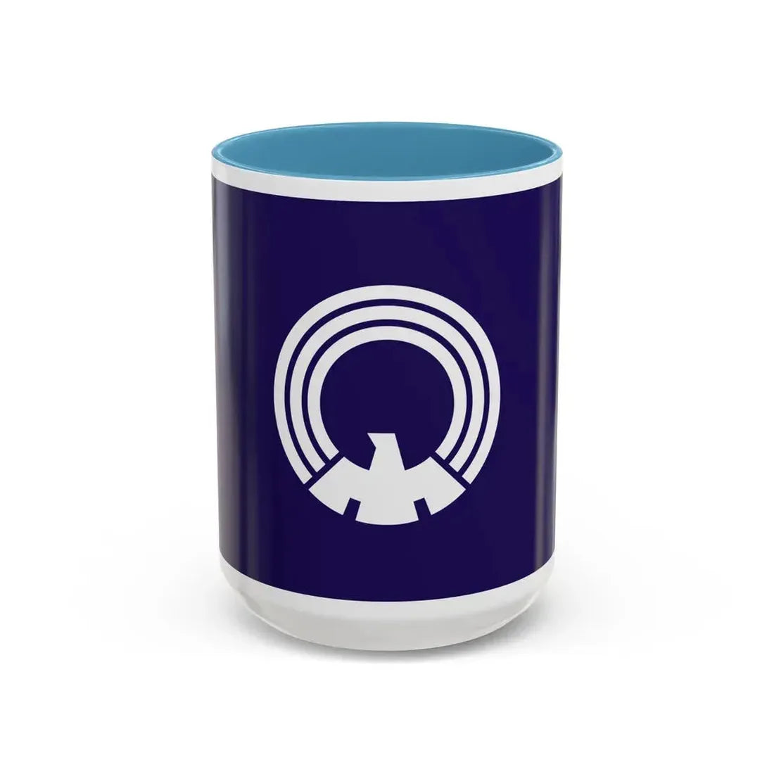 Flag of Mitaka Tokyo Japan - Accent Coffee Mug 15oz Light Blue - Go Mug Yourself