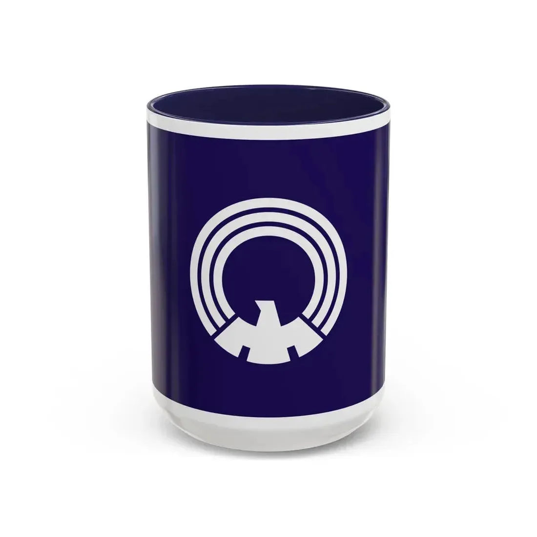 Flag of Mitaka Tokyo Japan - Accent Coffee Mug 15oz Navy - Go Mug Yourself