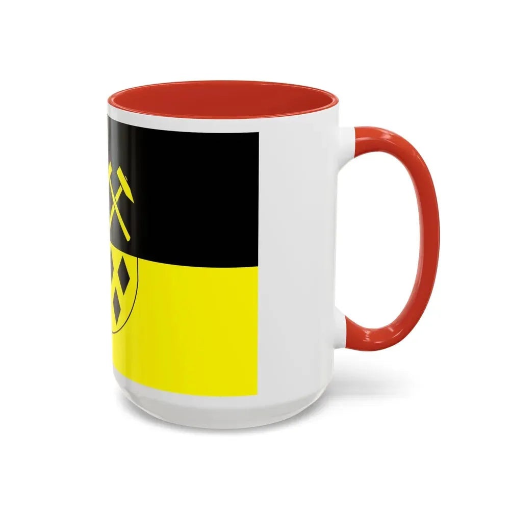 Flag of Mittelsachsen Germany - Accent Coffee Mug - Go Mug Yourself