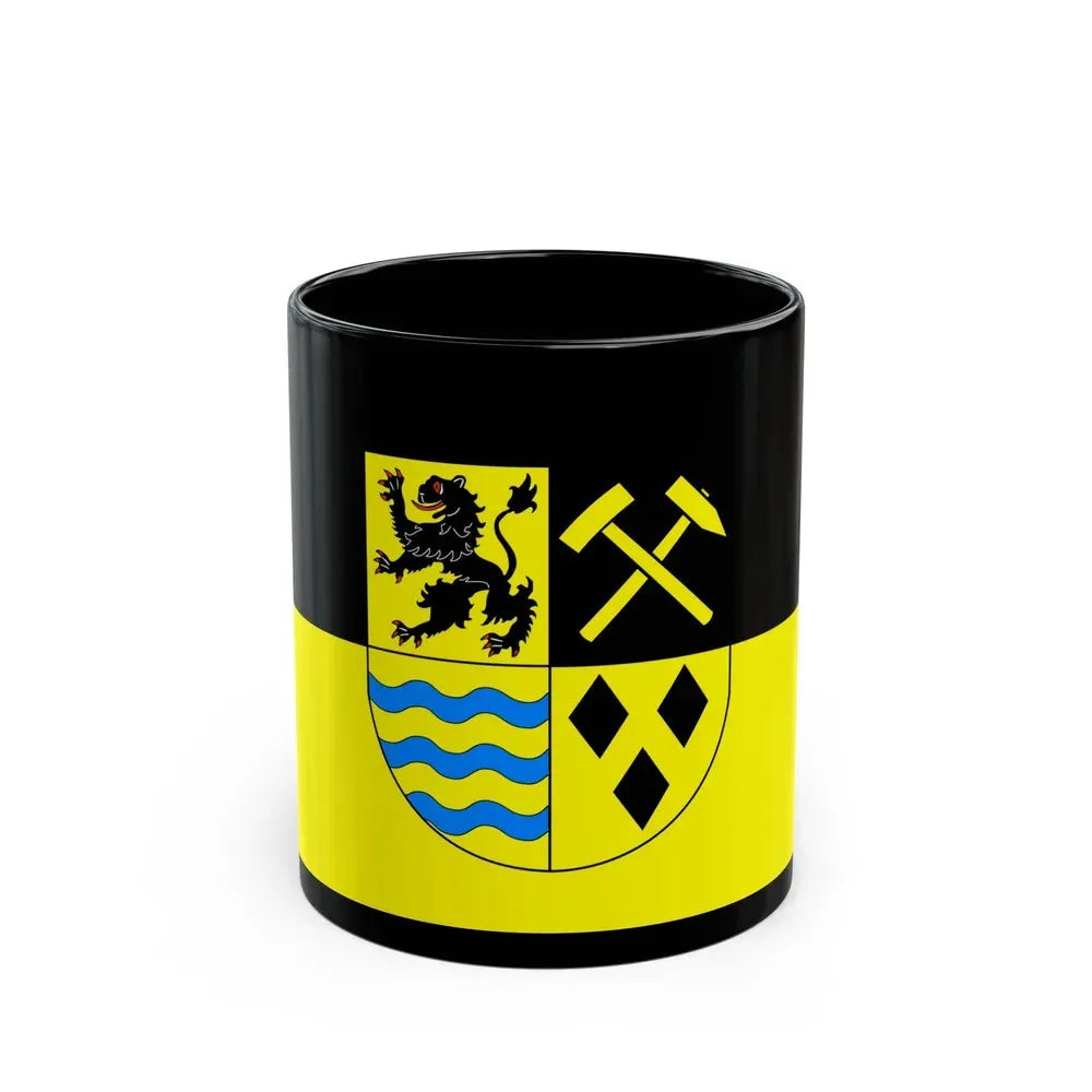 Flag of Mittelsachsen Germany - Black Coffee Mug 11oz - Go Mug Yourself