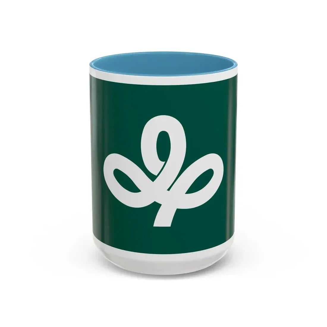 Flag of Miyagi Prefecture Japan - Accent Coffee Mug 15oz Light Blue - Go Mug Yourself