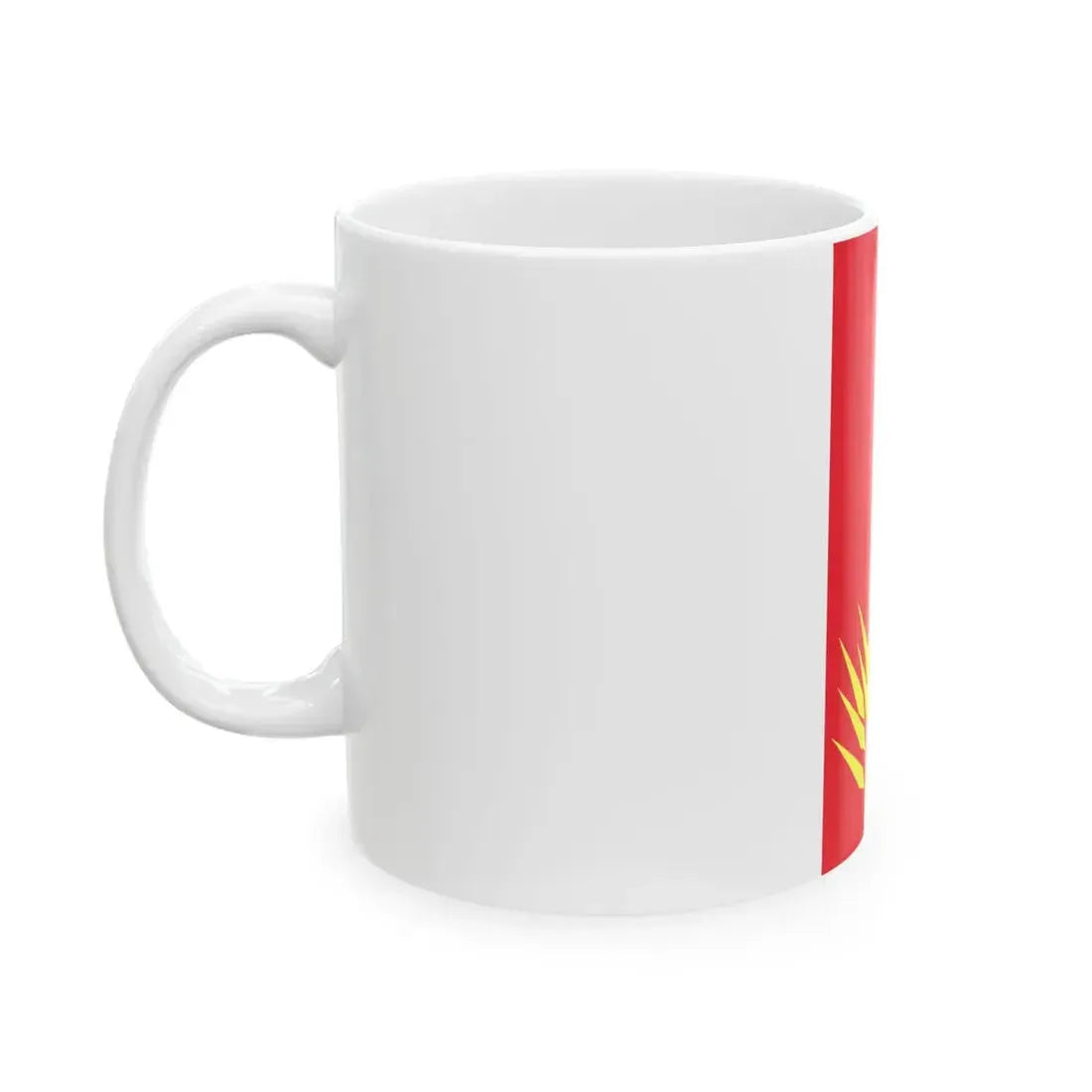 Flag of Mogila Municipality Macedonia (North Macedonia) White Coffee Mug - Go Mug Yourself