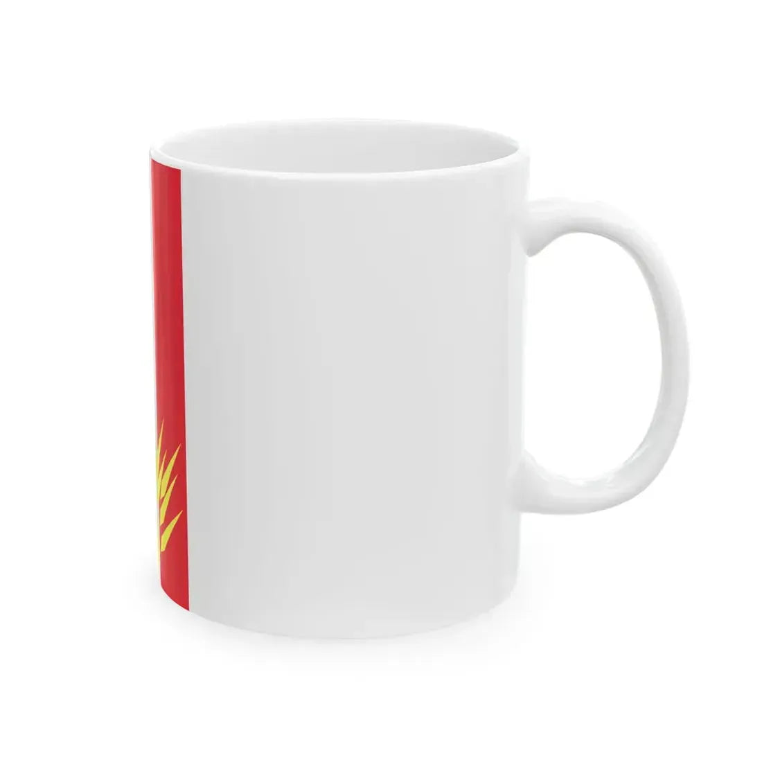 Flag of Mogila Municipality Macedonia (North Macedonia) White Coffee Mug - Go Mug Yourself