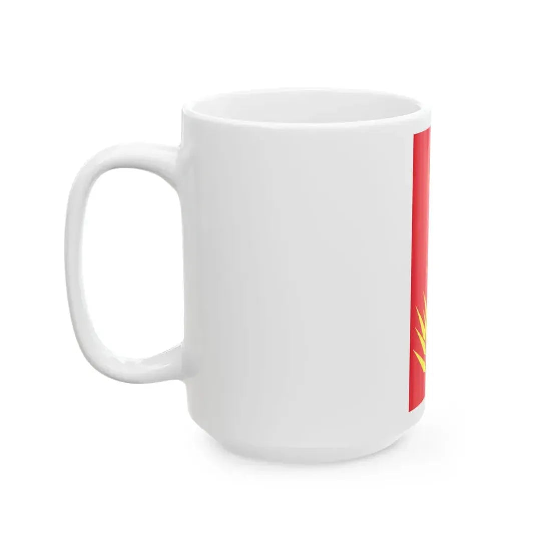 Flag of Mogila Municipality Macedonia (North Macedonia) White Coffee Mug - Go Mug Yourself