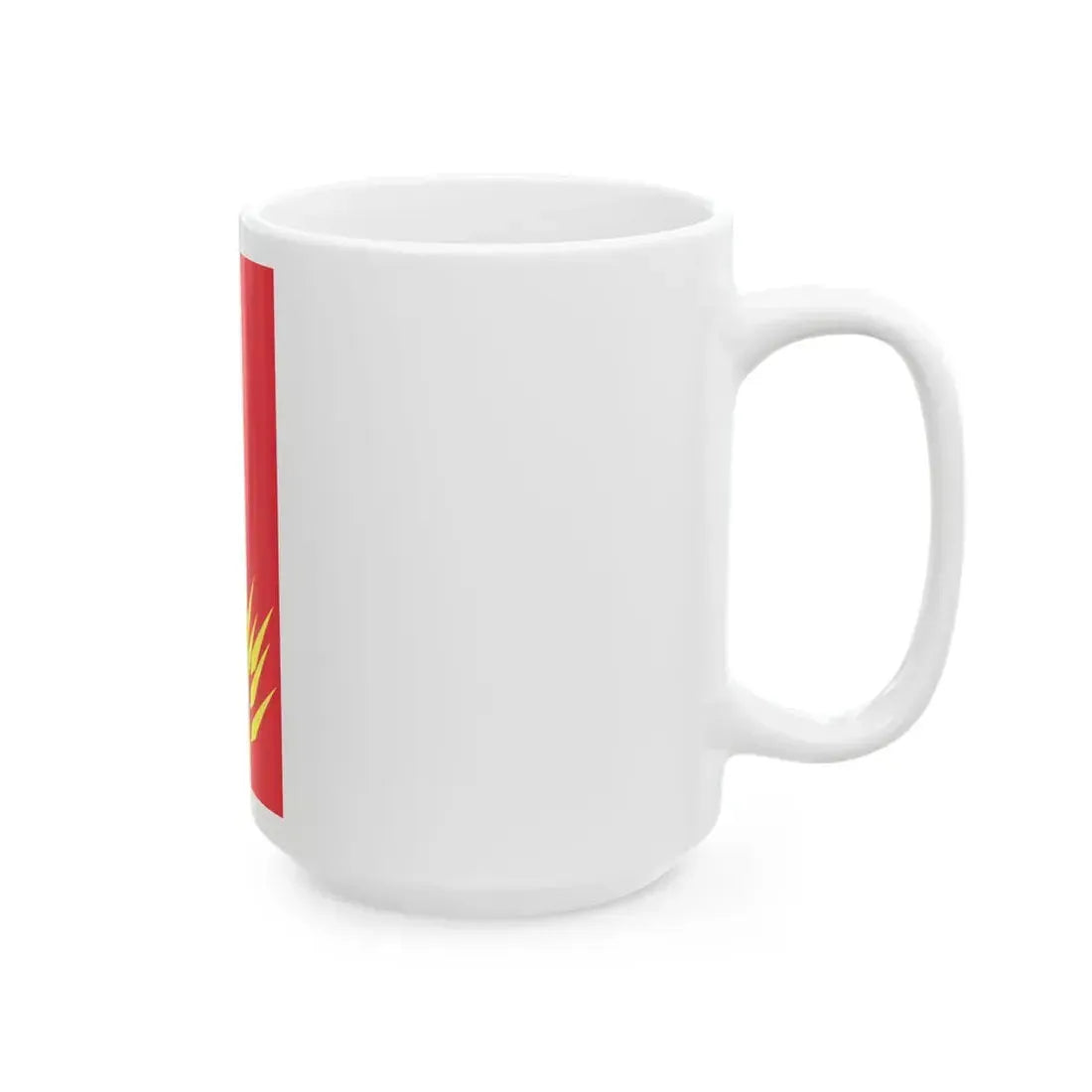 Flag of Mogila Municipality Macedonia (North Macedonia) White Coffee Mug - Go Mug Yourself