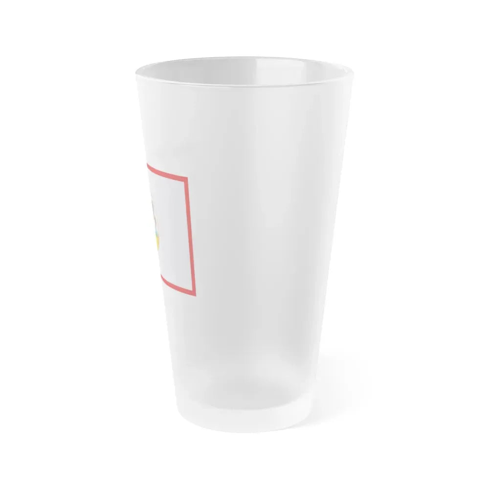 Flag of Mokdahan Province Thailand - Frosted Pint Glass 16oz - Go Mug Yourself
