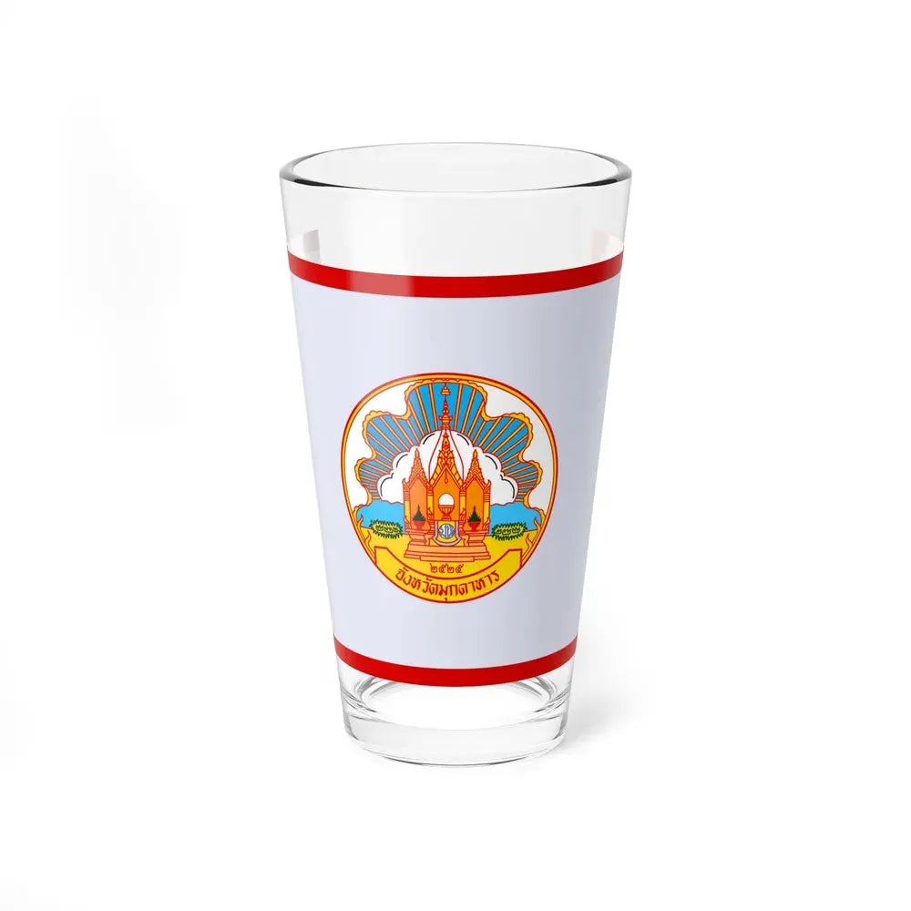 Flag of Mokdahan Province Thailand - Pint Glass 16oz 16oz - Go Mug Yourself