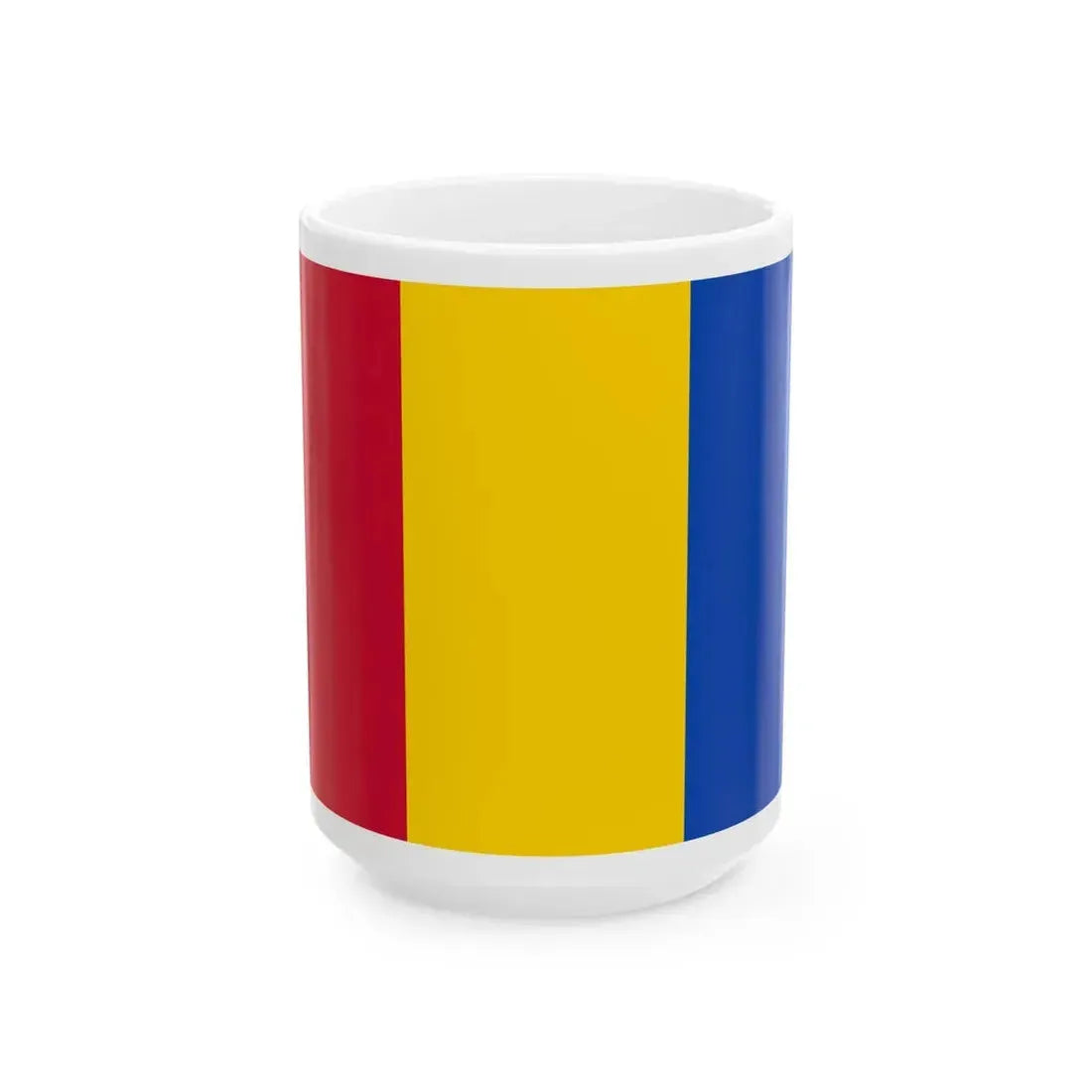 Flag of Moldova 1990-2010 reverse 3-2 (Moldova) White Coffee Mug 15oz - Go Mug Yourself