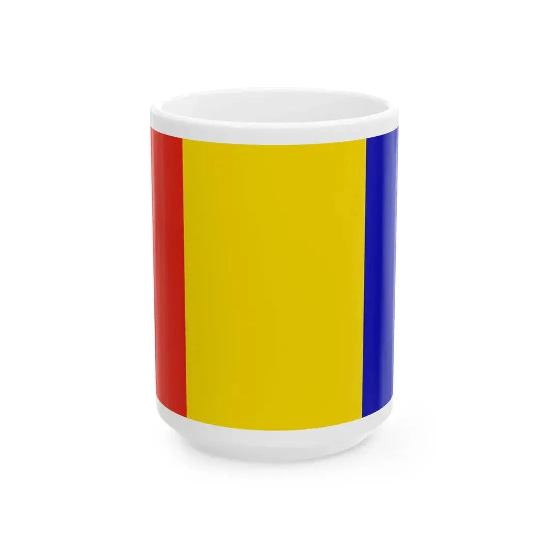 Flag of Moldova 1990-2010 reverse (Moldova) White Coffee Mug 15oz - Go Mug Yourself