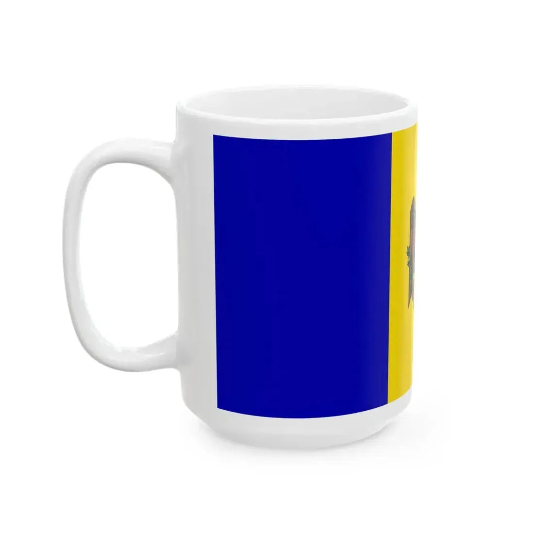 Flag of Moldova Alternate color shade (Moldova) White Coffee Mug - Go Mug Yourself